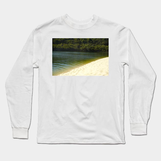 Sand Dune Meets Green Lake Long Sleeve T-Shirt by KaSaPo